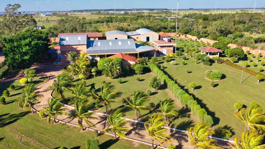 Foto desde un drone de la planta operativa de Todo Agricola Boliviana Ltda